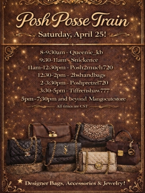 Handbags - FLYER FOR TRAIN SHOW
